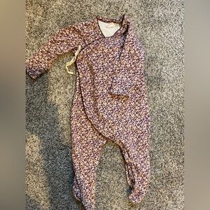 Jamie Kay Pink Floral Kids One Piece Footie